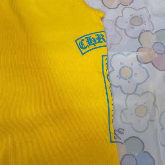 Chrome Hearts Yellow Lettering Sleeveless Tank Top - Picture 7 of 8